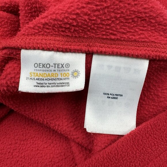 Lands' End Women's Red Athletic Quarter Zip Fleece Activewear Top 2XL/20-22W/C51 - Picture 10 of 15